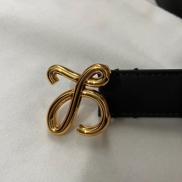 Loewe Black Belt With Gold Tone Buckle main image 5